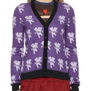 Purple Heaven by Marc Jacobs Logo Cardigan - Excellent Condition / Worn Once